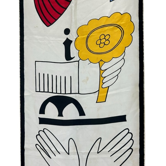 Rudi Gernreich - 1960’s Vintage, Designer, Silk Printed Scarf - One Size, Multi - Picture 9 of 13